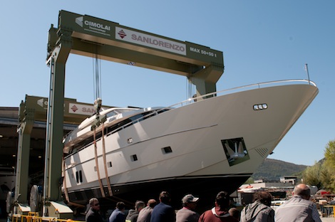 Image for article Sanlorenzo launches three yachts in a week